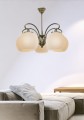 LAMPAMI - żyrandol nowoczesny, lampa wisząca nad stół, żyrandol do salonu, złoty żyrandol
