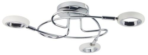 LAMPAMI - lampa sufitowa srebrna, lampa srebrna, srebrna lampa ledowa, żyrandol do salonu