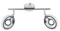 LAMPAMI - lampa sufitowa srebrna, lampa srebrna, srebrna lampa ledowa, żyrandol do salonu
