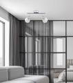 LAMPAMI - lampa sufitowa srebrna, lampa srebrna, lampa do salonu