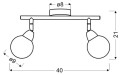 LAMPAMI - lampa sufitowa srebrna szkic