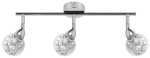 Lampa sufitowa ledowa listwa 3X6W LED CHROM 3000K BOLO SMD GŁÓWKA 6 OKRĄGŁA 1E Z PRZEGUBEM KLOSZ WYMIENNY KD SYSTEM 
