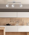 LAMPAMI - lampa sufitowa srebrna, lampa srebrna, lampa do salonu