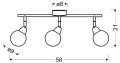 LAMPAMI - lampa sufitowa srebrna, lampa srebrna, lampa do salonu