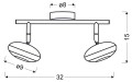 LAMPAMI - lampa sufitowa srebrna szkic