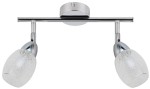 Lampa sufitowa listwa 2X6W LED 3000K RICO SMD GŁÓWKA OKRĄGŁA 1E Z PRZEGUBEM KLOSZ WYMIENNY KD SYSTEM CHROM/BEZBARWNY