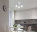 LAMPAMI - lampa srebrna, lampa sufitowa srebrna, lampa kuchenna