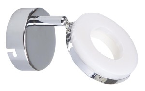 Srebrny kinkiet 1X5W LED CHROM 3000K THEMA