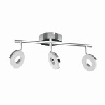 Srebrna lampa sufitowa listwa 3X5W LED CHROM 3000K THEMA 
