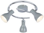 Lampa sufitowa regulowana spirala JULIE 3XE14 40W SZARY 