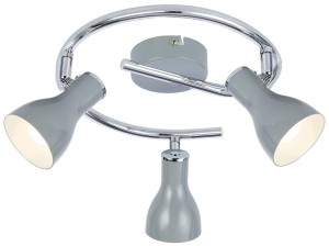 Lampa sufitowa regulowana spirala JULIE 3XE14 40W SZARY 