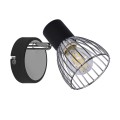 LAMPAMI - srebrna lampa ścienna, kinkiet nowoczesny, lampa do sypialni
