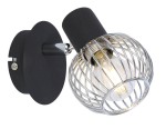 Kinkiet czarny chrom OSLO 1xE14 40W