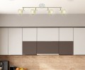 LAMPAMI - lampa sufitowa złota, lampa do salonu, lampa do sypialni