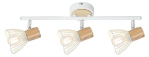 Lampa sufitowa listwa biały drewno 3xE14 25W CHILE