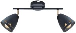 Czarna lampa sufitowa dziecięca listwa COTY 2XE14 40W