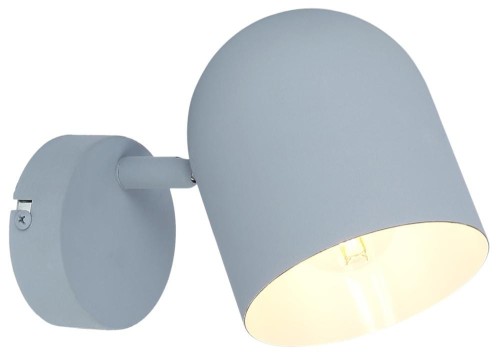 LAMPAMI - szary kinkiet, kinkiet do sypialni, lampa ścienna do salonu