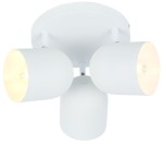 Biała lampa przysufitowa nowoczesna metalowa plafon AZURO 3xE27 40W MAT