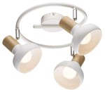 Biała lampa przysufitowa spirala 3XE14 40W PUERTO 