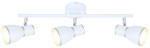 Biała lampa przysufitowa listwa 3XE14 40W FIDO BIAŁY+CHROM