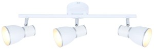 Biała lampa przysufitowa listwa 3XE14 40W FIDO BIAŁY+CHROM