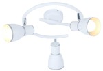 Biała lampa przysufitowa spirala 3XE14 40W FIDO BIAŁY+CHROM