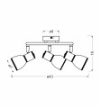 LAMPAMI - lampa plafon szkic