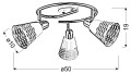 LAMPAMI - lampa plafon szkic