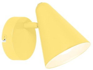 Żółta lampa dziecięca na ścianę AMOR 1XE14 40W BANANOWY