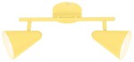 Żółta lampa dziecięca przysufitowa AMOR 2XE14 40W BANANOWY