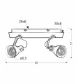 LAMPAMI - lampa listwa czarna szkic