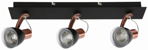 LAMPAMI - lampa listwa czarna, lampa sufitowa czarna, lampa kuchenna