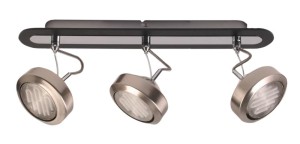 Lampa sufitowa listwa ERTH 3XGX53 9W EARTH ENERGO SATYNA/WENGE 
