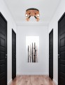 LAMPAMI - lampa miedziana, lampa do sypialni, lampa sufitowa przedpokój