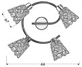 LAMPAMI - lampa złota szkic