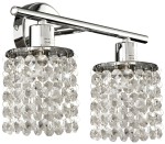 Lampa sufitowa z kryształkami listwa ROYAL 2XG9 40W CHROM