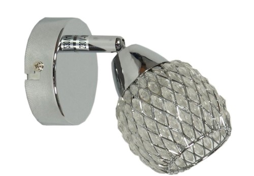 LAMPAMI - lampa ścienna srebrna, lampa do salonu srebrna, kinkiet do sypialni