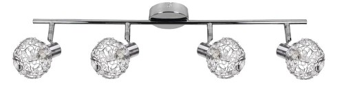 LAMPAMI - lampa listwa srebrna, lampa sufitowa srebrna, lampa kuchenna
