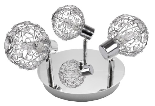 LAMPAMI - lampa plafon srebrny, lampa sufitowa srebrna, lampa kuchenna
