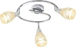 Lampa sufitowa na korytarz spirala JUBILAT 3XE14 10W CHROM
