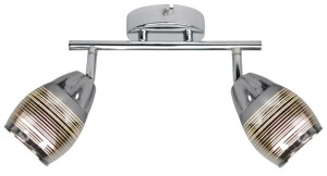 Lampa sufitowa na korytarz MILTON 2XE14 10W CHROM 
