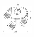 LAMPAMI - lampa do salonu szkic