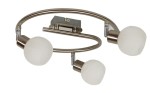 Lampa przysufitowa spirala ALABASTER 3xG9 40W SATYNA+CHROM 