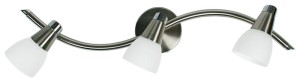 Lampa przysufitowa listwa 3xG9 40W SELIA NIKIEL MAT/CHROM BIAŁY (BŻ)