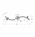 LAMPAMI - lampa listwa srebrna szkic