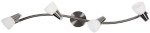 Lampa przysufitowa listwa 4xG9 40W SELIA NIKIEL MAT/CHROM BIAŁY (BŻ) 