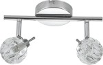 Lampa przysufitowa kryształowa 2xG9 40W BOMBOLA CHROM BEZ ŻARÓWEK