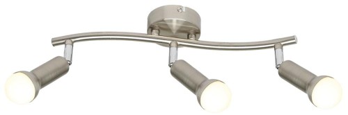 LAMPAMI - plafon nowoczesny, lampa do salonu, lampa sufitowa srebrna