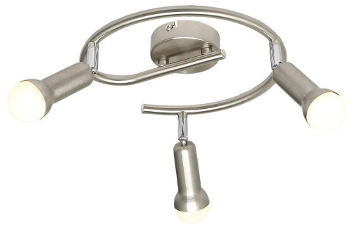 LAMPAMI - plafon nowoczesny, lampa do salonu, lampa sufitowa srebrna