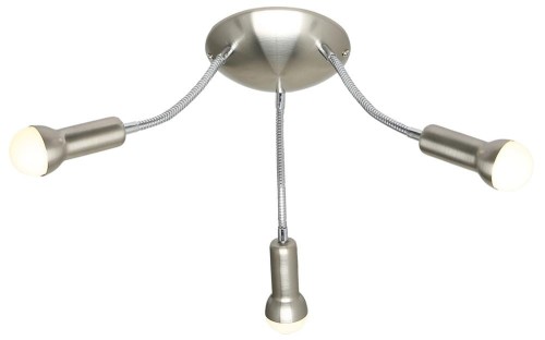 LAMPAMI - plafon nowoczesny, lampa do salonu, lampa sufitowa srebrna
